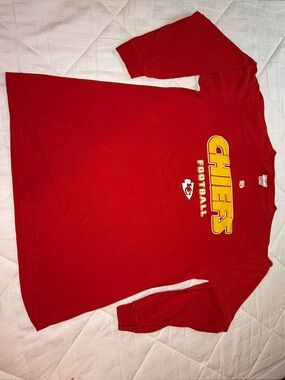 Kansas City Chiefs- NFL Red Tee with Yellow Logo Accent